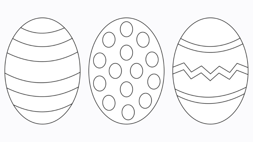 Free Easter Egg Template Printable
