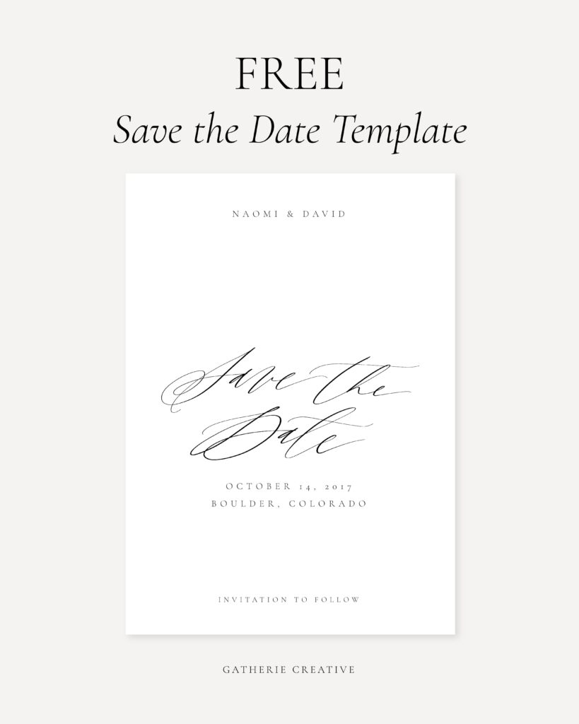 FREE Editable Save The Date Template Modern Elegant Templates Wedding Cards DIY Unique S Save The Date Templates Save The Date Wedding Invitations Diy