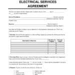 Free Electrical Contract Template PDF Word Legal Templates