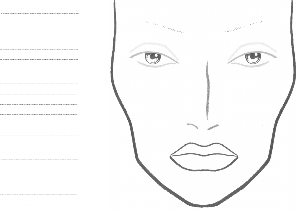 Makeup Template Printable