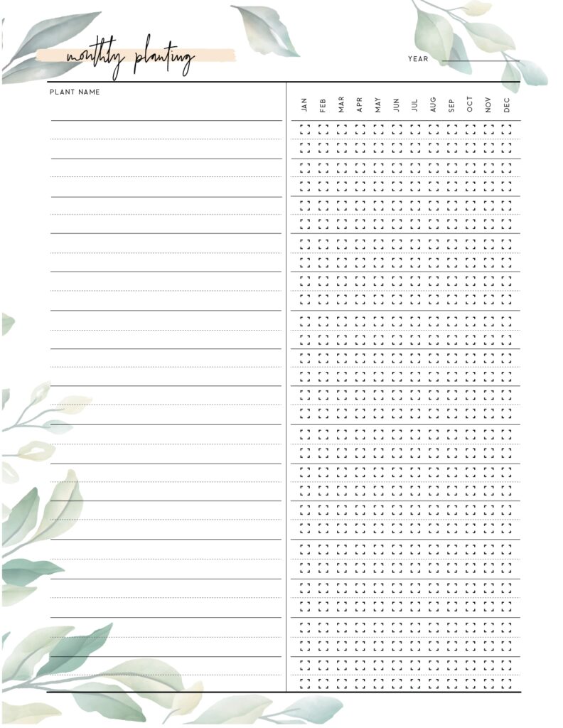 Free Garden Planner Printable World Of Printables