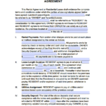 Free Georgia Standard Residential Lease Agreement Template PDF WORD