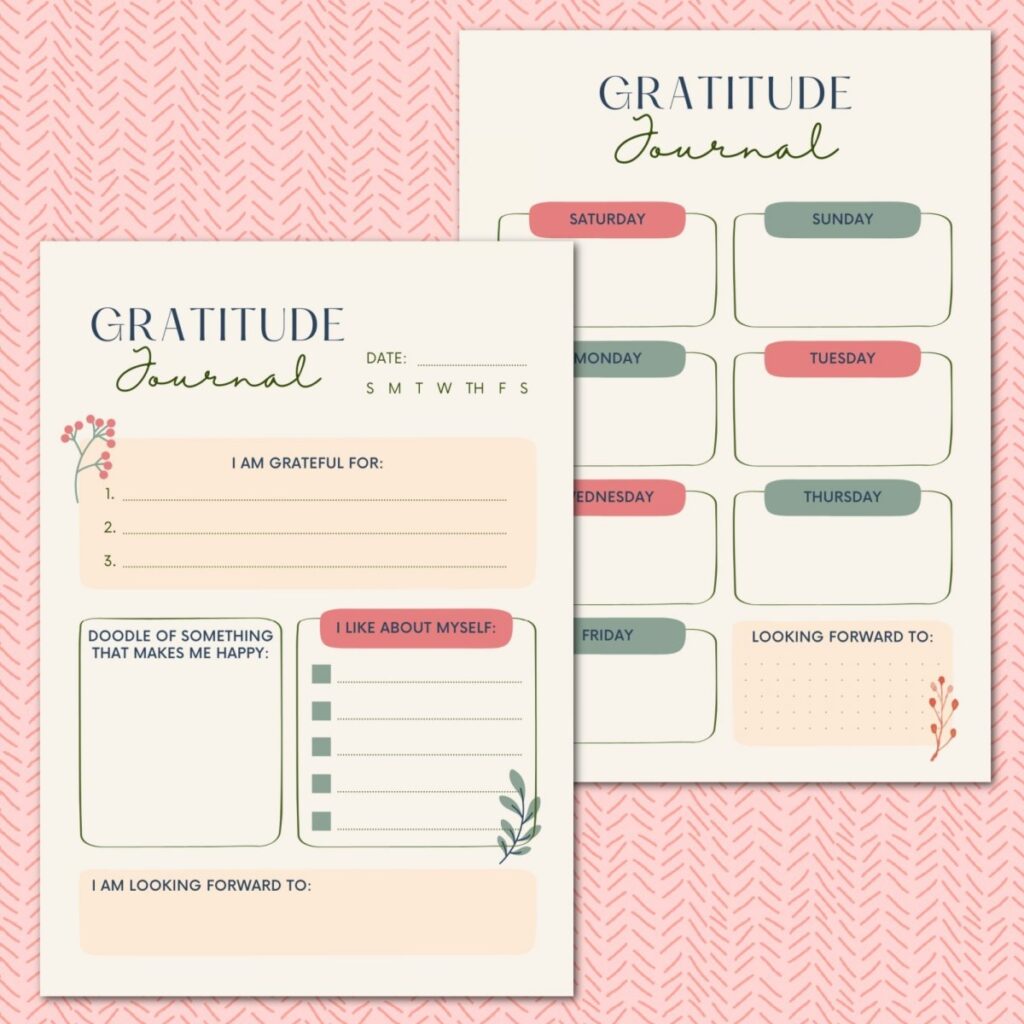 Printable Gratitude Template