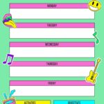 Free Hand Drawn Funny Cool Music Lesson Plan Template To Design
