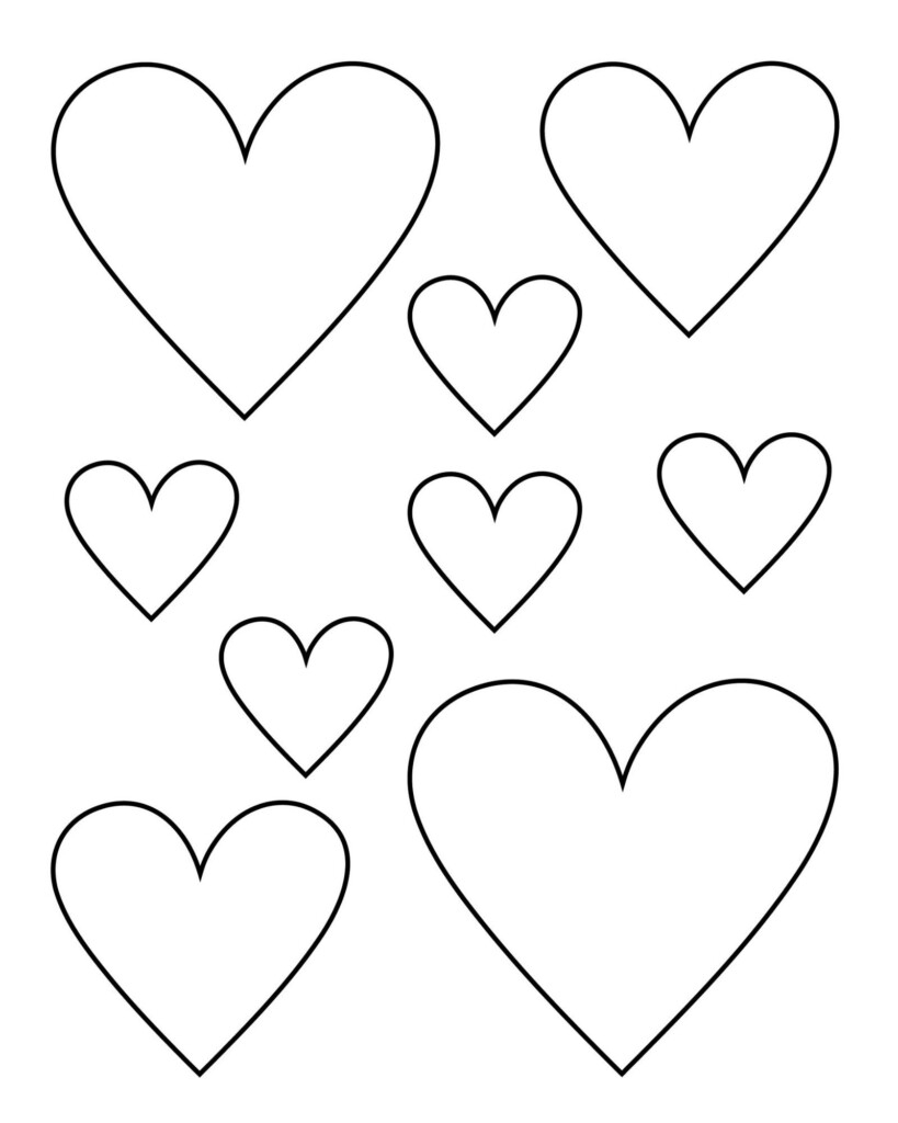 Free Heart Templates Printable PDF Heart Cut Outs Ask For Adventure