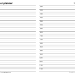 Free Hourly Planners In PDF Format 20 Templates