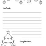 Free Letter To Santa Template In Black And White OriginalMOM