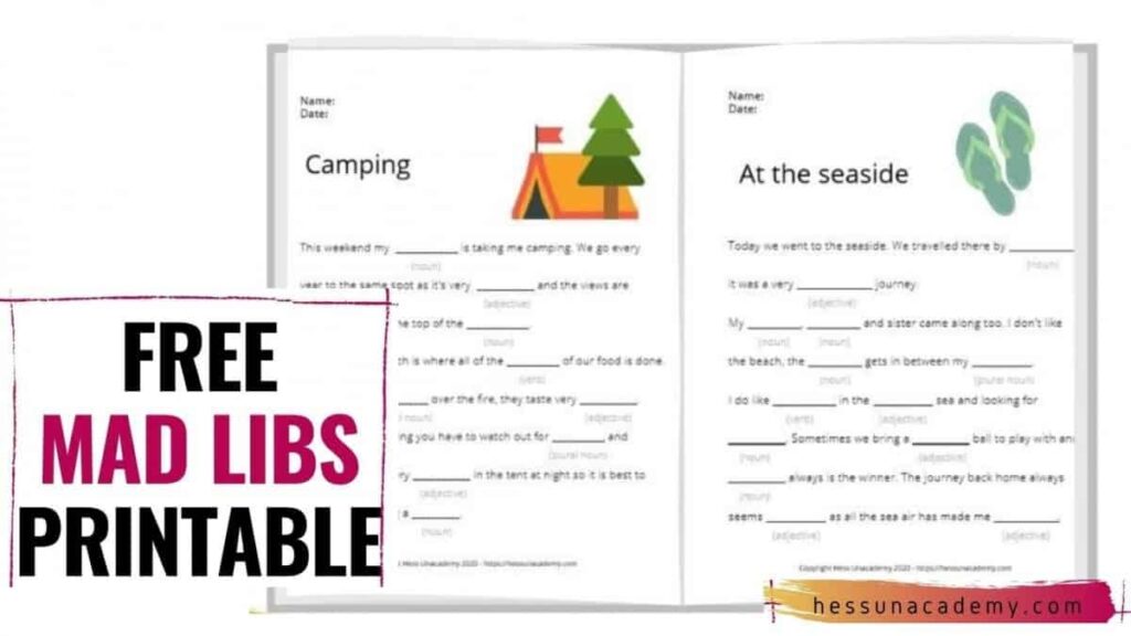 FREE Mad Libs Printable For Kids Free Homeschool Deals 