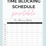 FREE Planner Page Printable Time Blocking Printable Time Blocking Template Time Blocking Printable Free Planner Pages Time Blocking