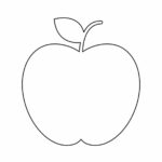 Free Printable Apple Outline For Crafts Fireflies And Mud Pies