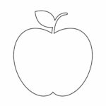Free Printable Apple Outline For Crafts Fireflies And Mud Pies