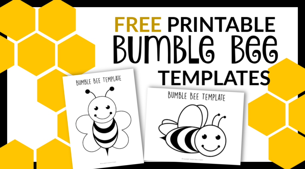 Bee Template Printable
