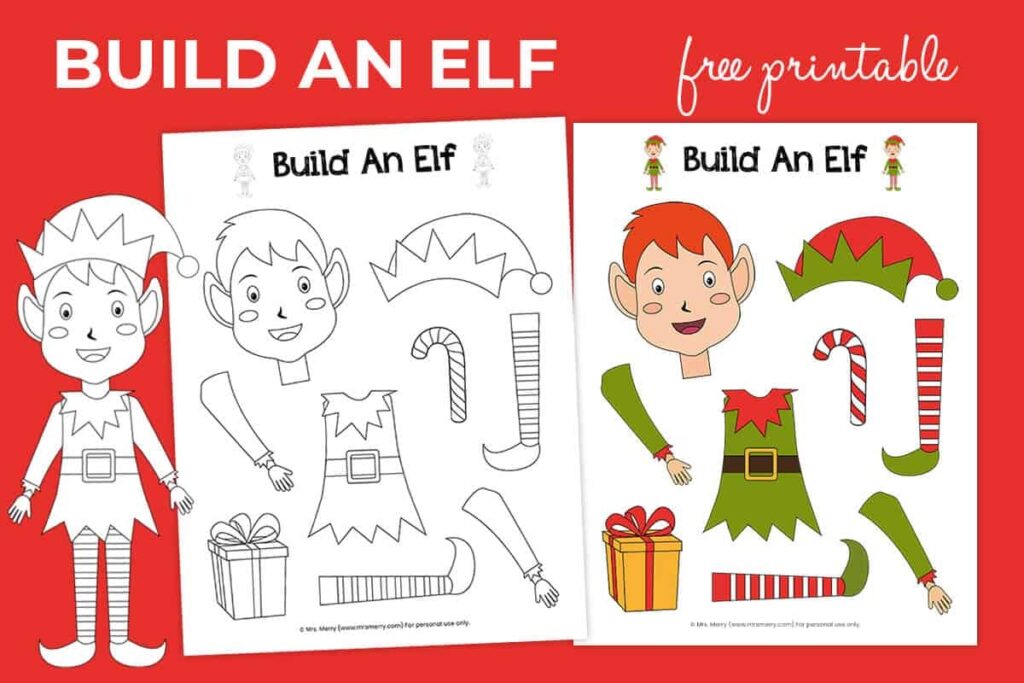 Elf Printable Template