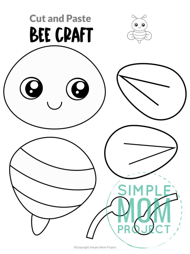 Free Printable Bumble Bee Craft Template Bee Crafts Bumble Bee Craft Bee Template