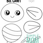 Free Printable Bumble Bee Craft Template Bee Crafts Bumble Bee Craft Bee Template