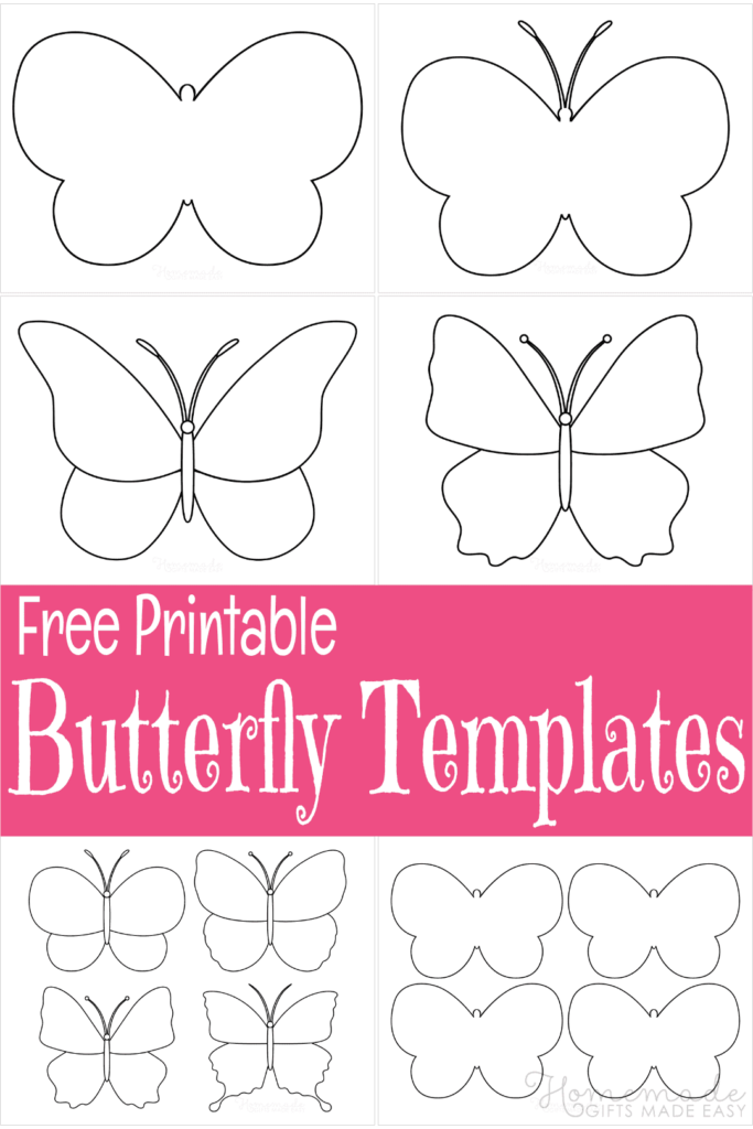 Free Printable Butterfly Templates