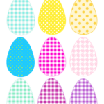 Free Printable Cheerfully Colored Easter Eggs Ausdruckbare Ostereier Freebie Contenus Imprimer Sur P ques Mod le Oeuf De P ques Oeufs De P ques Imprimer
