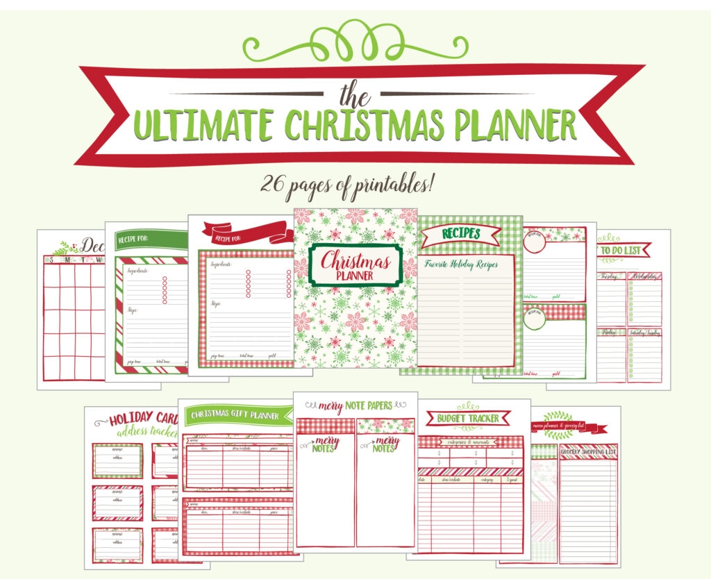Free Printable Holiday Planner