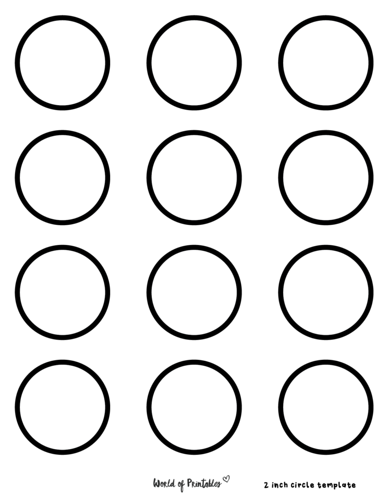 Free Printable Circle Templates Various Sizes World Of Printables