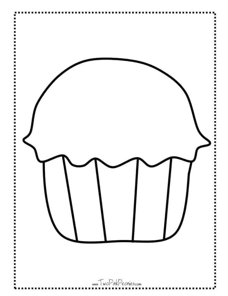 Free Printable Cupcake Template