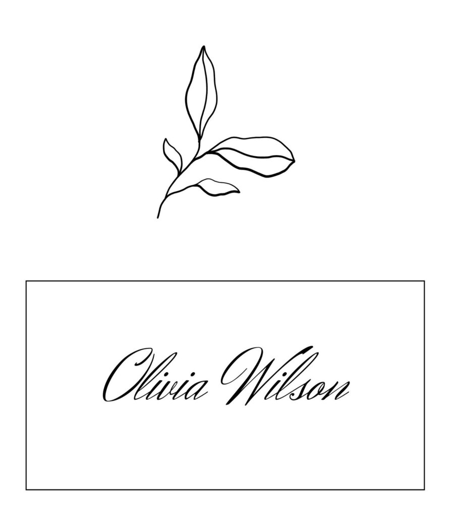 Free Printable Place Card Templates