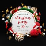 Free Printable Customizable Christmas Invitation Templates Canva
