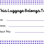 Free Printable Customizable Luggage Tag Templates Canva
