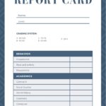 Free Printable Customizable Report Card Templates Canva