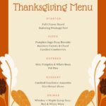 Free Printable Customizable Thanksgiving Menu Templates Canva