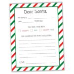 Free Printable Dear Santa Letter Template For Kids The Craft at Home Family