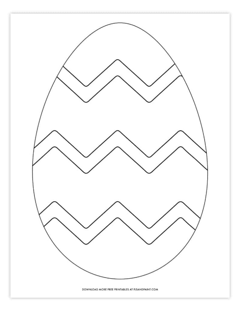 Free Printable Easter Egg Coloring Pages Easter Egg Template