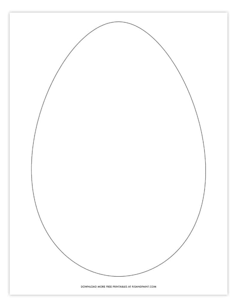 Egg Template Printable