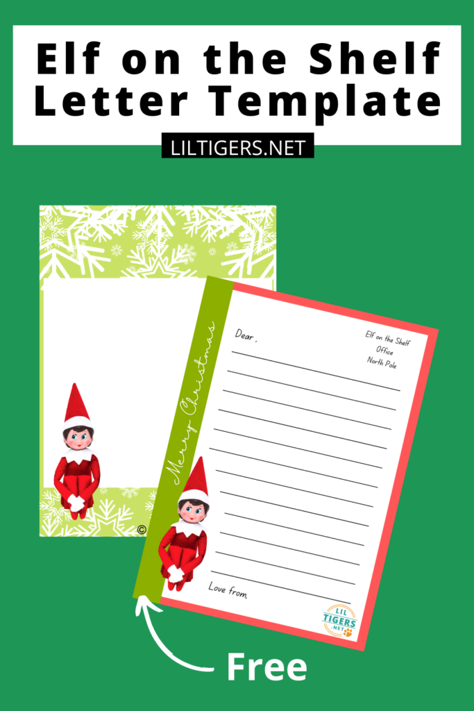 Elf On The Shelf Letter Template Printable