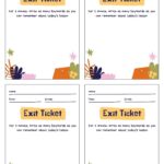 Free Printable Exit Ticket Templates You Can Customize Canva