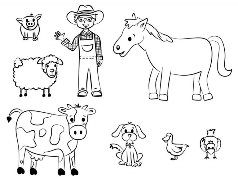 Farm Animal Templates Printable - Fillable Form 2023