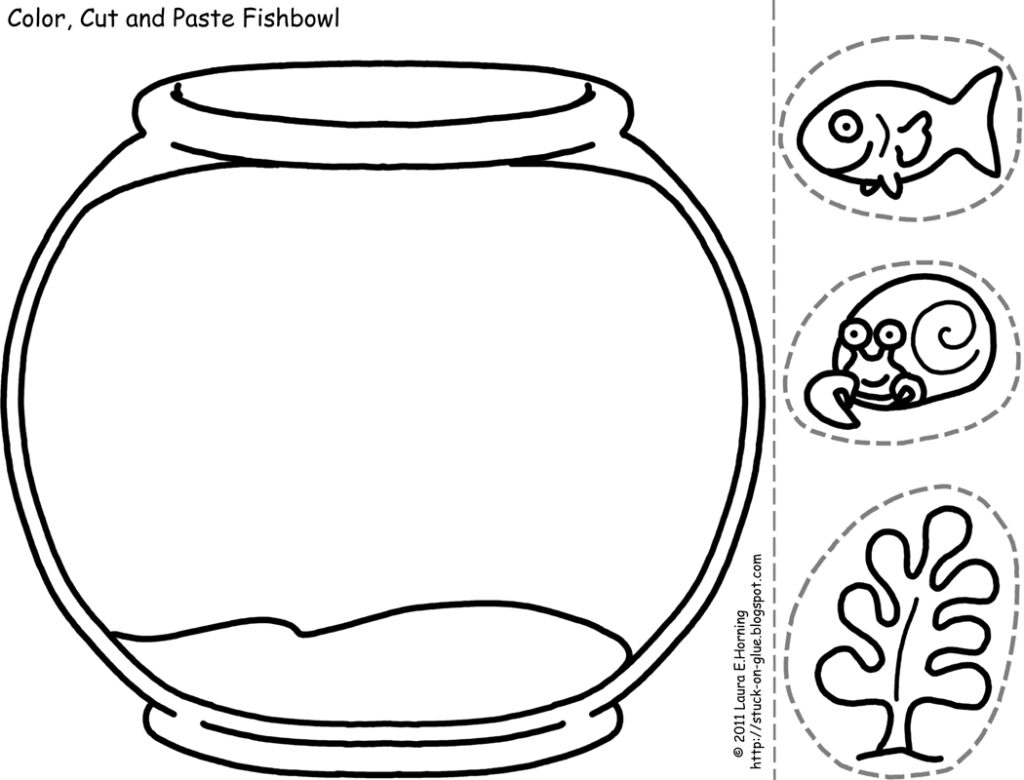 Fish Bowl Template Printable