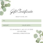 Free Printable Gift Certificate Templates To Customize Canva