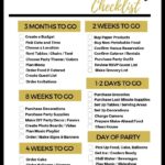 FREE PRINTABLE GRAD PARTY Checklist Graduation Party Checklist Graduation Party List Senior Graduation Party