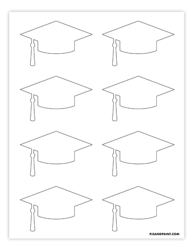 Printable Graduation Cap Template Fillable Form 2023