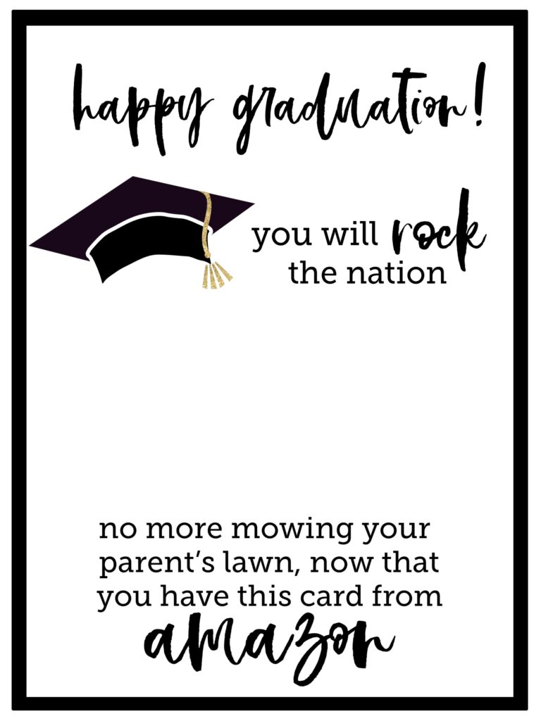 Printable Graduation Card Templates