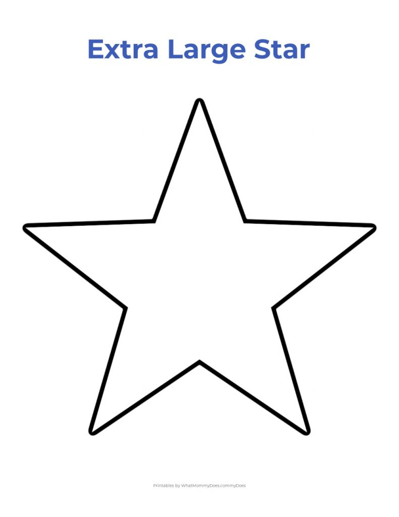 Printable Large Star Template