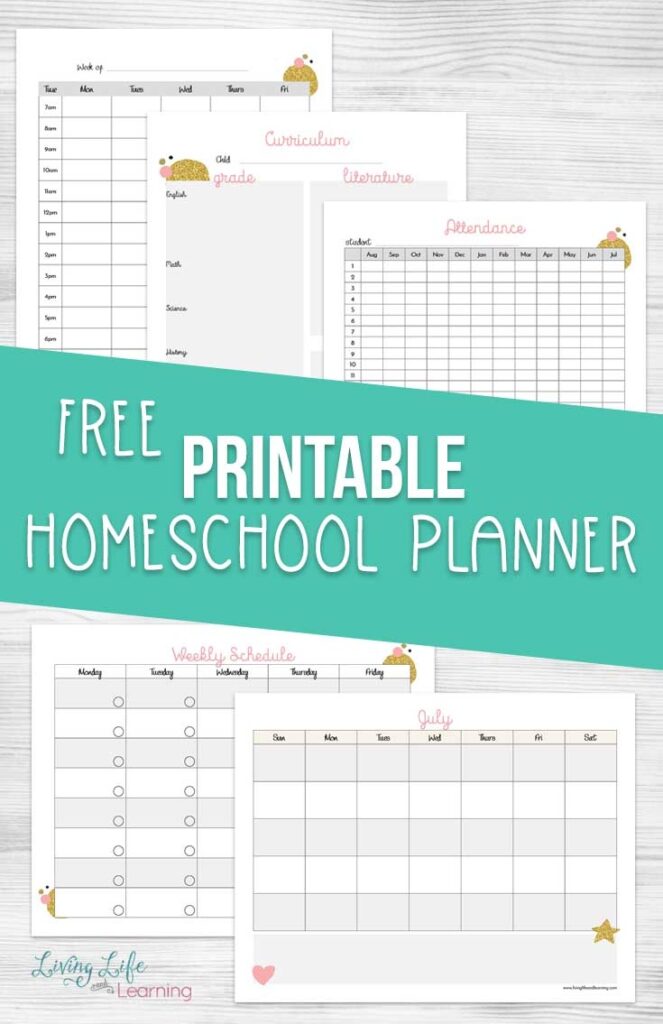Free Printable Homeschool Planner