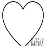 Free Printable Large Heart Shape Templates Simple Mom Project