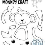 Free Printable Monkey Craft Template Monkey Crafts Safari Animal Crafts Safari Crafts
