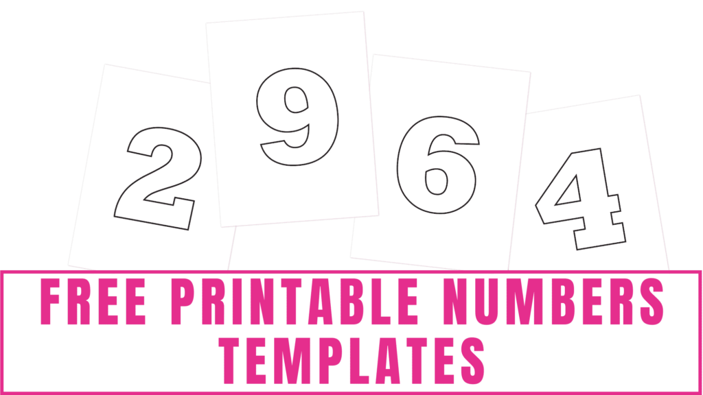 Number Printable Template