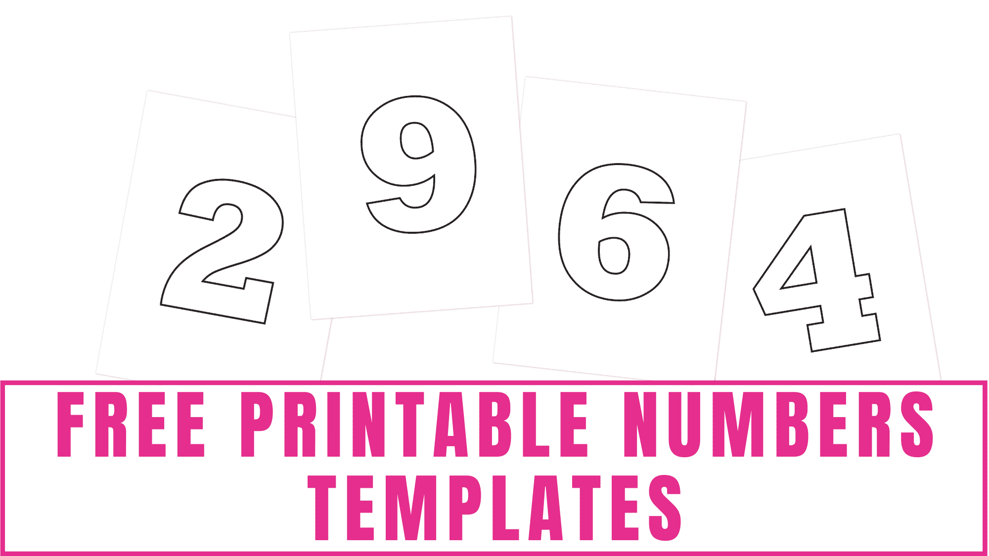 Free Printable Numbers Templates Freebie Finding Mom