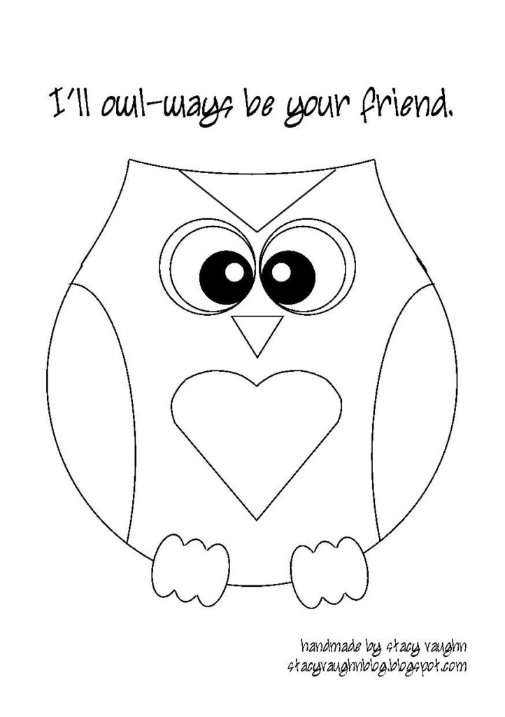 Free Printable Owl Template Coloring Home