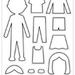 Free Printable Paper Doll Coloring Page Pjs And Paint