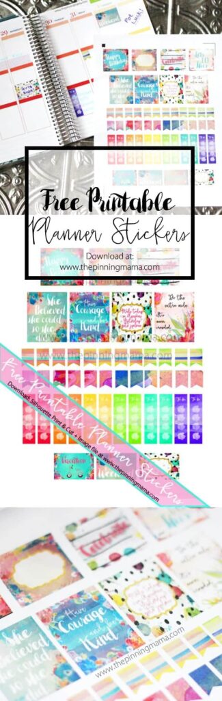 Free Printable Planner Stickers The Pinning Mama