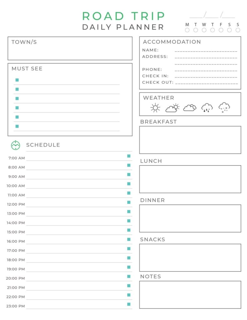 Free Printable Road Trip Planner Frugal Mom Eh 